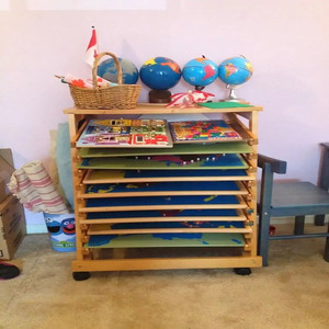 Juguetes de madera Montessori para niños, mapas de geografía, materiales Montessori, rompecabezas, soporte de mapa con 8 mapas de rompecabezas - Product Image 6