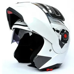 오토바이 플립 헬멧 안전 더블 렌즈 도트 ECE 모토 오토바이 헬멧 내부 태양 바이저 헬멧