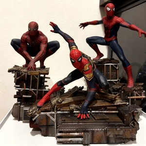 Figurine de plateforme Super Spider-Man, thème <span class=keywords><strong>Avengers</strong></span>, en PVC écologique, modèle de jouet, décoration d'aquarium, cadeau tendance et de collection - Product Image 4