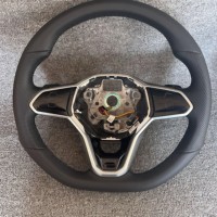 Livraison rapide Volant en fibre de carbone Volkswagen pour VW up Amarok Eos Transporter T-roc Beetle R Line Polo 6r Scirocco Jetta