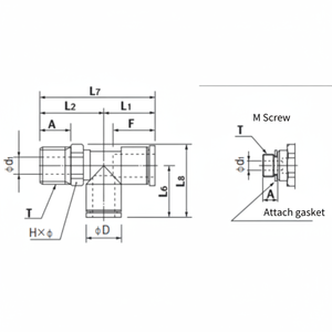 NITTA AST4 Mini Tipo PUSH UNO Cilindro - Product Image 1