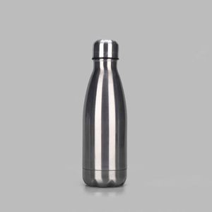 Stainless Steel Vacuum Insulated Water <b>Bottles</b> Round Minimalist Design Double Wall Thermos Travel Use All Sizes Available - Product Image 2