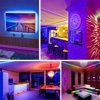 DC24V 12mm PCB RGB COB LED Tira de luces 840LED/M Color verdadero Gabinete y armario Luz