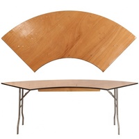 200CM Sperrholz-Tisch 6ft Geschwungener Holz-Klapptisch
