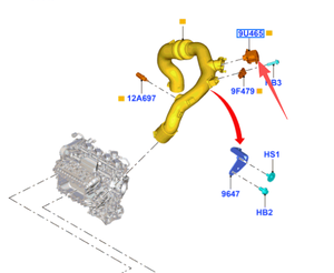 Soupape de décharge de suralimentation du système moteur, électrovanne pour Ford Focus <span class=keywords><strong>S</strong></span> <span class=keywords><strong>60</strong></span> S80 V40 CJ5G-9U465BA JT4E-9U465AA CJ5G9U465BA - Product Image 4