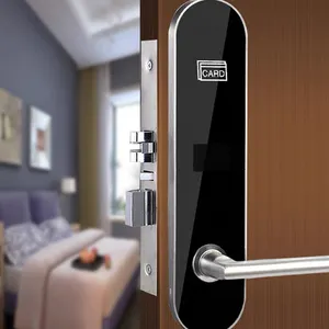 Rfid kapı kilit otel kartı kilitleri elektrikli RF anahtar kart otel için kolu kapı kilidi