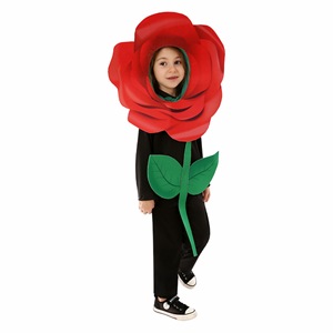 Costume de cosplay floral pour enfants, tenue de scène pour la maternelle, motif tournesol, chenille, rose - Product Image 2
