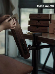 Clip de nogal negro para coser a mano, accesorio para manualidades de cuero, cuero de madera de Fresno, herramientas de fijación de costura DIY, costura MAXITA Pony - Product Image 5