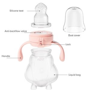 NCVI Mangeoire en silicone sans BPA pour bébé <span class=keywords><strong>Tétine</strong></span> pour bébé Jouet de dentition pour bébé Mangeoire pour fruits - Product Image 6