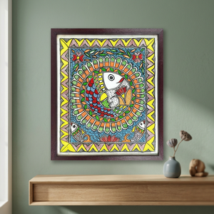 Artisanat authentique du Jharkhand, peinture métallique 3D complète faite à la main, décoration murale folklorique haut de gamme, Ojistha Industries, Bihar, Inde, 880 - Product Image 5