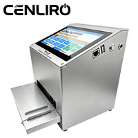Imprimante jet d'encre intelligente à écran tactile de bureau pour le codage de logos et de codes sur bouteilles, pour l'impression de dates de péremption et de lots