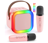 Amplificateur de musique radio karaoké avec microphone, haut-parleurs portables sans fil, haut-parleur Bluetooth karaoké