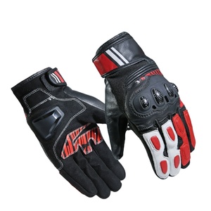 Da chính hãng đầy đủ ngón tay xe máy lái xe găng tay Knuckle vỏ ngón tay tai nạn Pad Silicone cọ chống trượt màn hình cảm ứng - Product Image 1