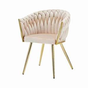 Nuevo restaurante café Oro lujo muebles baratos moderno al por mayor Metal hogar interior salón acento tela terciopelo sala de estar silla - Product Image 1