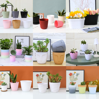 En gros Pas Cher Plusieurs Tailles Intérieur Maison Décorer Table À Manger Bureau Cactus Succulent Mini Pots De Fleurs En Plastique À Vendre