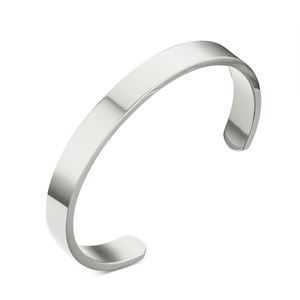 Bracelet manchette plaqué or, acier inoxydable plaqué or, minimaliste, bijoux à la mode, <span class=keywords><strong>2022</strong></span> - Product Image 1