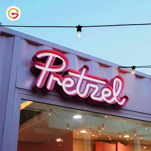 Jaguarsign Fabrikant Custom Outdoor Winkel Acryl Neon Light Teken Pizza Neon Sign Letters Led Letras Enseigne Neon