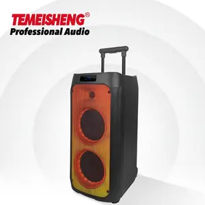 TemeishengBTプロフェッショナルアクティブワイヤレススピーカーオーディオサウンドボックスカラオケパーティーDJアンプトロリー屋外スピーカー