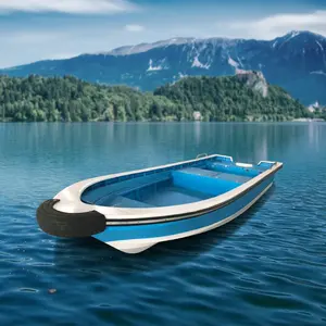 良好设计的圆形双体船玻璃纤维船17.4英尺运动渔船，无舷外马达