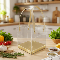 Boîtes d'emballage cadeau pliables en plastique PET transparent recyclable personnalisées en gros pour la promotion, les épiceries, les supermarchés, les gâteaux