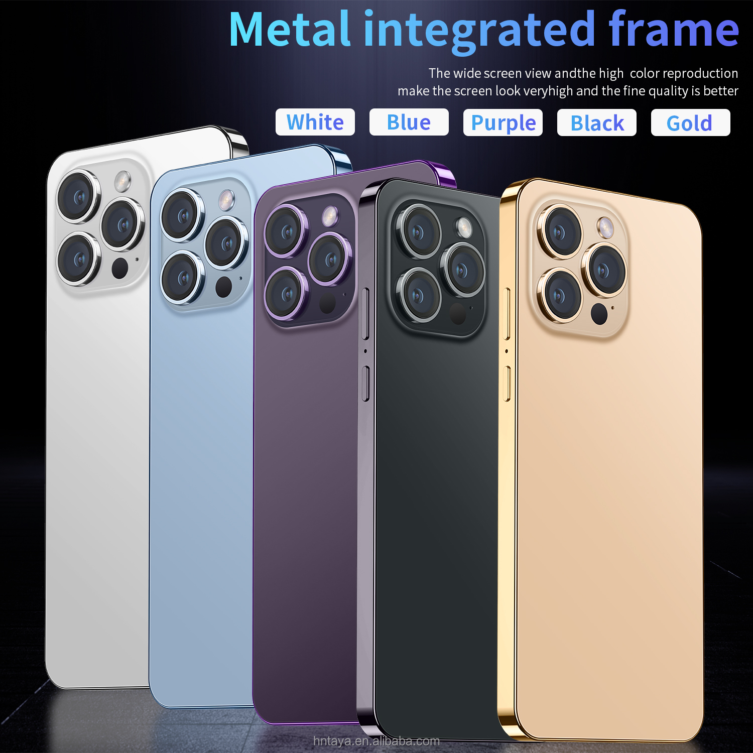 Fast drop ship Original i 14 pro max unlocked cell phone 7.3 inch Big Screen 12GB + 512GB Dual SIM Android 5G smart mobile phone