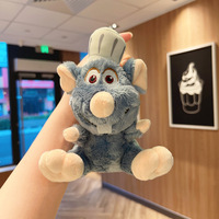 Nouvelle poupée pendentif souris en peluche mignonne de 6 pouces, jouet doux lavable anti-stress, porte-clés, petit cadeau animalier, vente en gros, pour anniversaire