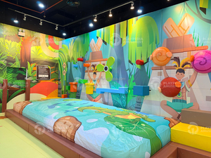 Équipement de terrain de jeu intérieur Playpedia, jeu d'obstacles interactif, mur d'aventure <span class=keywords><strong>Super</strong></span> <span class=keywords><strong>Mario</strong></span>, parc d'aventure avec cordes - Product Image 2