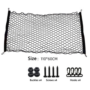 <span class=keywords><strong>Filet</strong></span> de stockage de cargaison élastique automatique de <span class=keywords><strong>coffre</strong></span> de support de <span class=keywords><strong>filet</strong></span> de cargaison de maille avec 4 crochets - Product Image 6