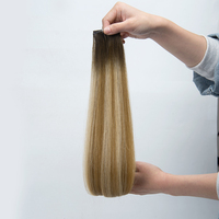 Nouvelles extensions de cheveux humains Genius Weft 2026, design innovant, 100% cheveux vierges russes avec cuticules alignées