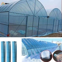 Film de serre PO 7 couches 150 microns, largeur 5m, rouleau de 50m en stock, anti-goutte, résistant aux UV, film de couverture agricole, direct usine