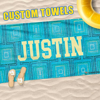 Handuk Pantai Grosir EYX Anti Pasir Desain Logo Kustom Cetak Digital Sublimasi Handuk Kolam Renang Mikrofiber untuk Penggunaan di Pantai