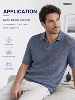 Fil fantaisie bouclé teint 100 % polyester 1/13NM, filé à anneaux, doux pour le tricot de pulls
