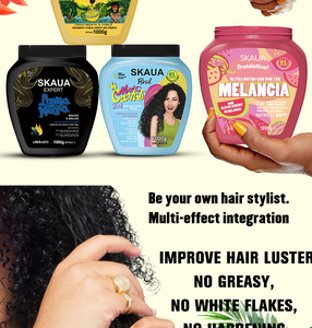 SKAUA Crema Capilar Sin Enjuague de 1000 ml, Rica en Esencia Vegetal, Proporciona Nutrientes al Cabello y Aumenta el Brillo - Product Image 5
