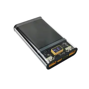 Neues Design Tragbare 10000mAh Power Bank 22,5 W Dual USB Schnell ladung Transparente Power Bank Für Handy-Ladegerät Akku