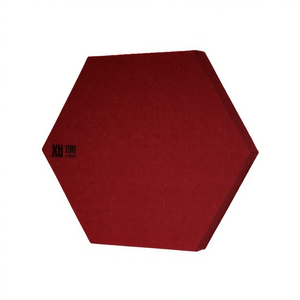 Panel Acústico Hexagonal Plano Absorbente de Sonido e Ignífugo, 100% Fibra de Poliéster, NRC 0.5, para Salas de Conferencias - Product Image 2