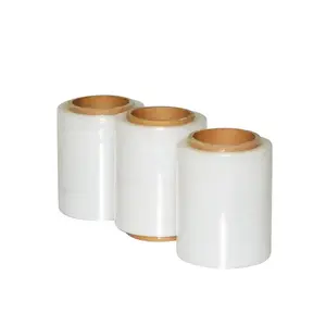 White Cling Agriculture Schwarzer Film Lldpe Hand decken griffe Pe Hood Mini Jumbo Roll Paletten wickel Stretch folie