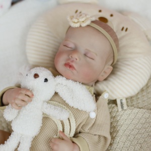 ตุ๊กตายางใหม่18นิ้ว45ซม. เหมือนจริงตุ๊กตาซิลิโคนไวนิลเบเบบี้ตุ๊กตาน่ารักวาดเส้นผมของเล่นเด็กแรกเกิดสำหรับเป็นของขวัญเด็ก - Product Image 6