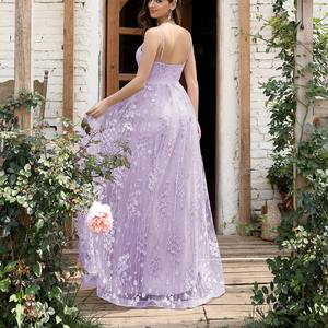 Abito da sera senza scollatura a V abito da ballo abito da damigella d'onore - Product Image 2