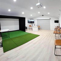 Filets de simulateur de golf très demandés 10 x 8 pieds avec écran d'affichage HD résistant aux impacts pour la pratique du golf en intérieur et en extérieur