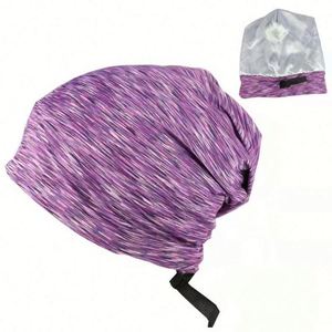 Gorro de satén para dormir, ajustable, con forro de seda, estilo holgado, para dormir por la noche - Product Image 1