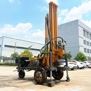 DIESEL khí nén Giàn Khoan Bánh xe loại DTH búa nước giếng khoan Giàn Khoan để bán - Product Image 1