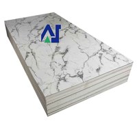 4x8 Hoja de PVC 3mm Panel de mármol de PVC para pared interior techo Spc Panel de pared de PVC