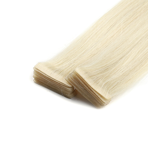 K.S WIGS Premium 100% Cheveux Humains Remy Chinois Ultra-Fins Adhésifs Pré-Coupés pour un Volume Naturel, Extensions de Cheveux à Bande Adhésive PU Sans Couture - Product Image 3