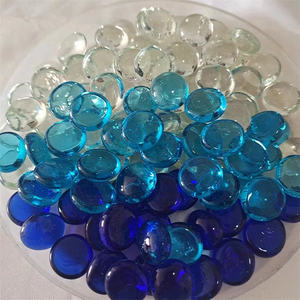 混合色ガラス石平底ビーズ付き芸術的な家の装飾と花瓶フィラー - Product Image 3