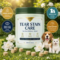 Complément de Soin des Taches Lacrimales pour Chiens : Lutéine, Acides Biliaires, Complexe Herbal, Bien-être des Yeux, Lécithine, Friandises à Mâcher Molles – Vente en Gros