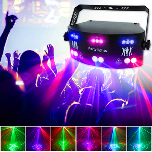 15 lumières laser stroboscopiques pour DJ, décoration, faisceau DMX, lumière LED disco, commande vocale pour boîte de nuit, fête à domicile, effets d'éclairage de scène - Product Image 4