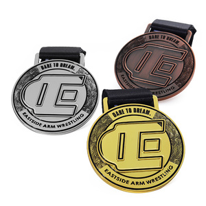Nuevas Medallas Deportivas de Metal, Aleación de Zinc, Esmalte, Chapado en Oro, Plata y Bronce, Fundidas a Presión, para Personalizar para Clubes Deportivos - Product Image 2