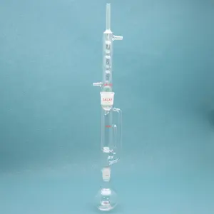 Borosilicate 3.3 Glass Heavy Wall Soxhlet Extraction Apparatus Soxhlet Extractor With Allihn Condenser