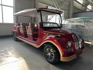 Voiture électrique vintage, chariot rétro en option pour le transport interne des clubs et villas - Product Image 4
