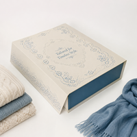 Boîte cadeau pliable magnétique auto-érectible en forme de livre pour vêtements, chaussettes, avec logo personnalisé, emballage de vêtements pliable, directement de l'usine